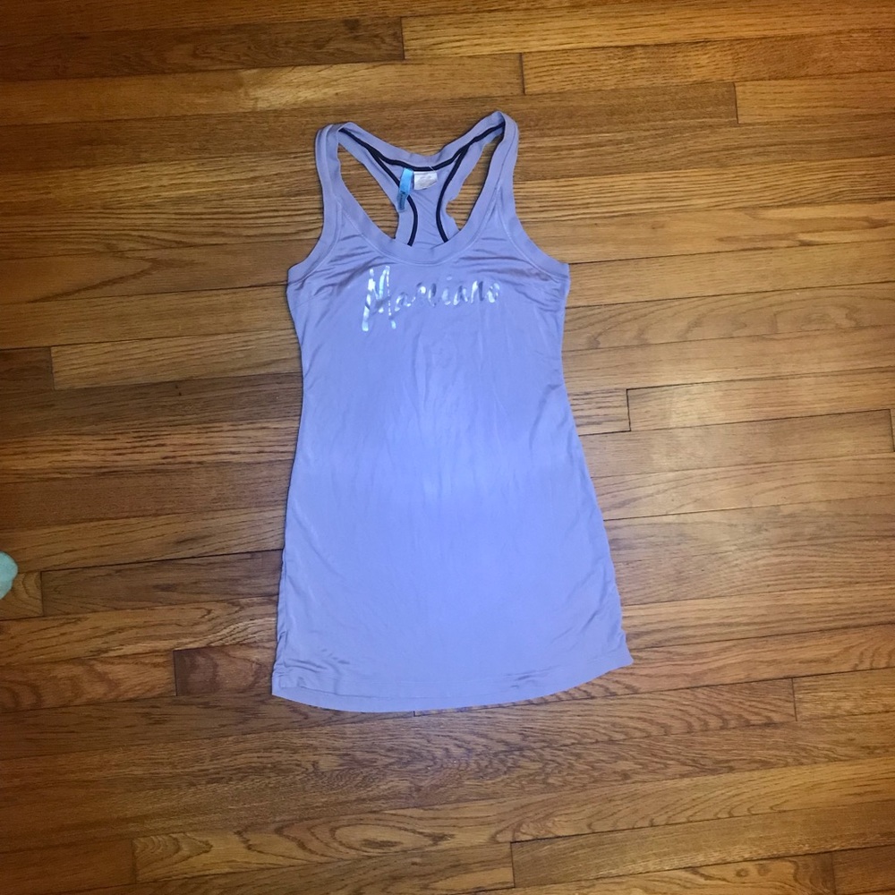 Marciano silver silk tank dress medium